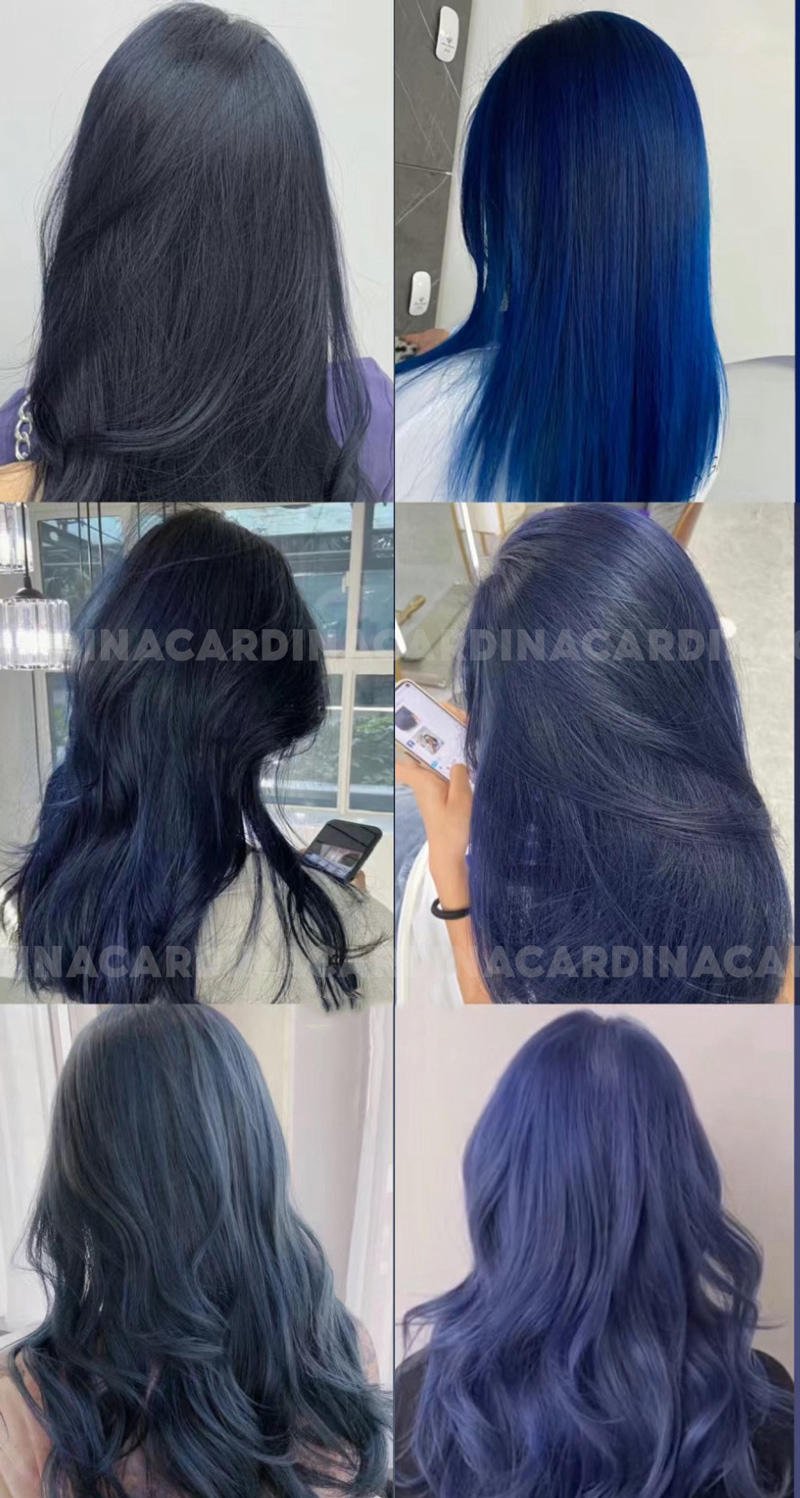 Nhuộm màu xanh đen phai ra màu gì? Gallery 1