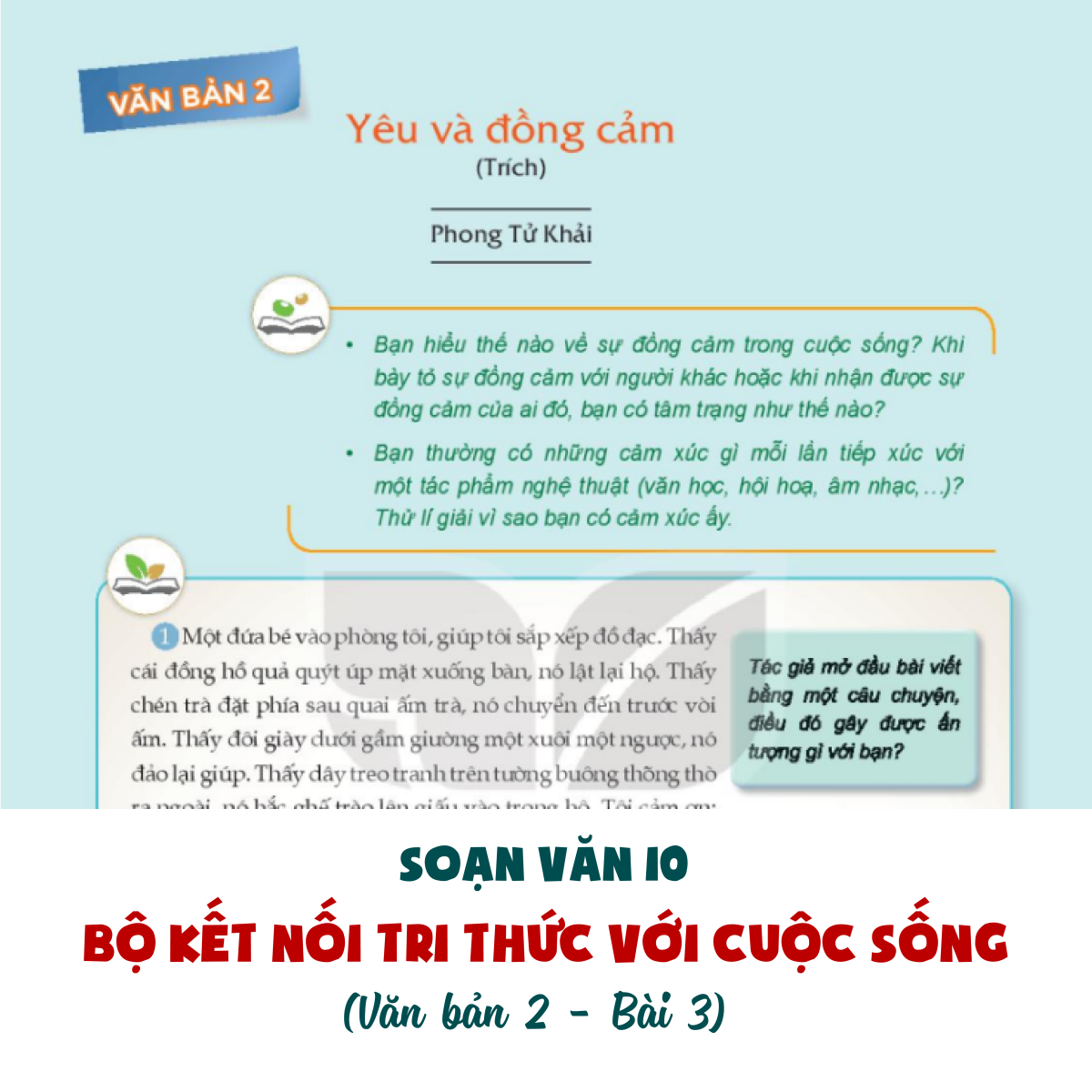 Yêu thương và đồng cảm kết nối tri thức