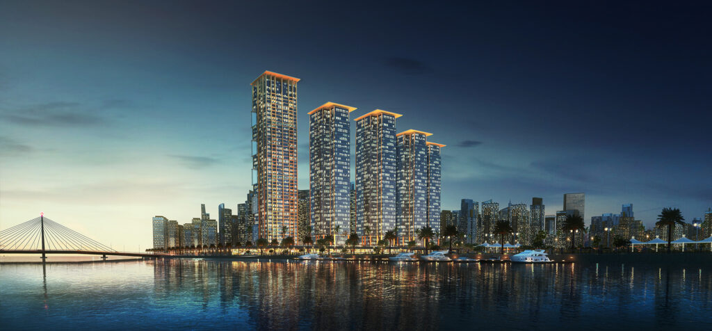 exterior skyline rendering, for Middle east project. animation and walkthrough studio agency
