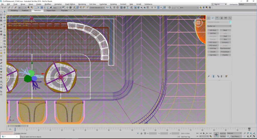 Polygonal architectural Modeling