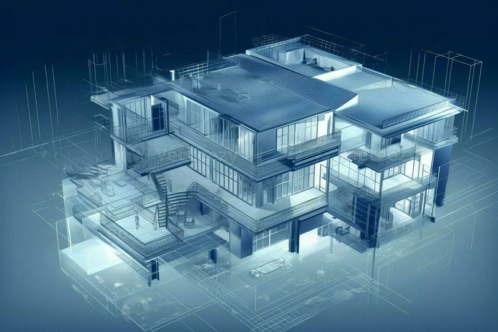 Wireframe architectural Modeling