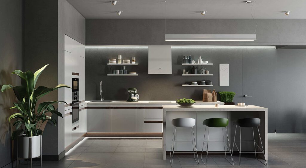 kitchen design rendering