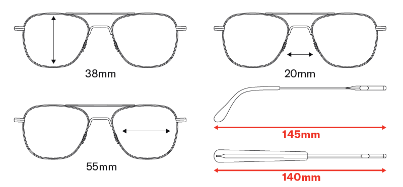 How to measure glasses size online