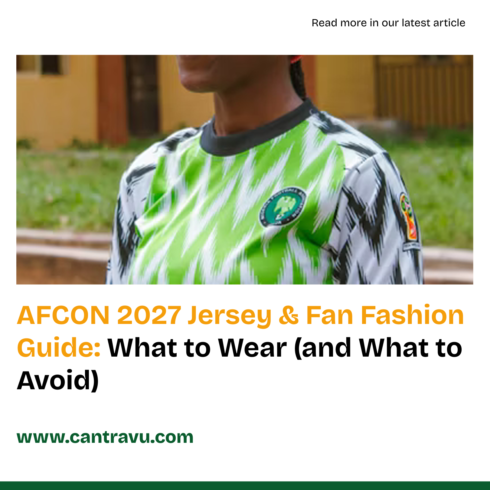AFCON 2027 Jersey & Fan Fashion Guide