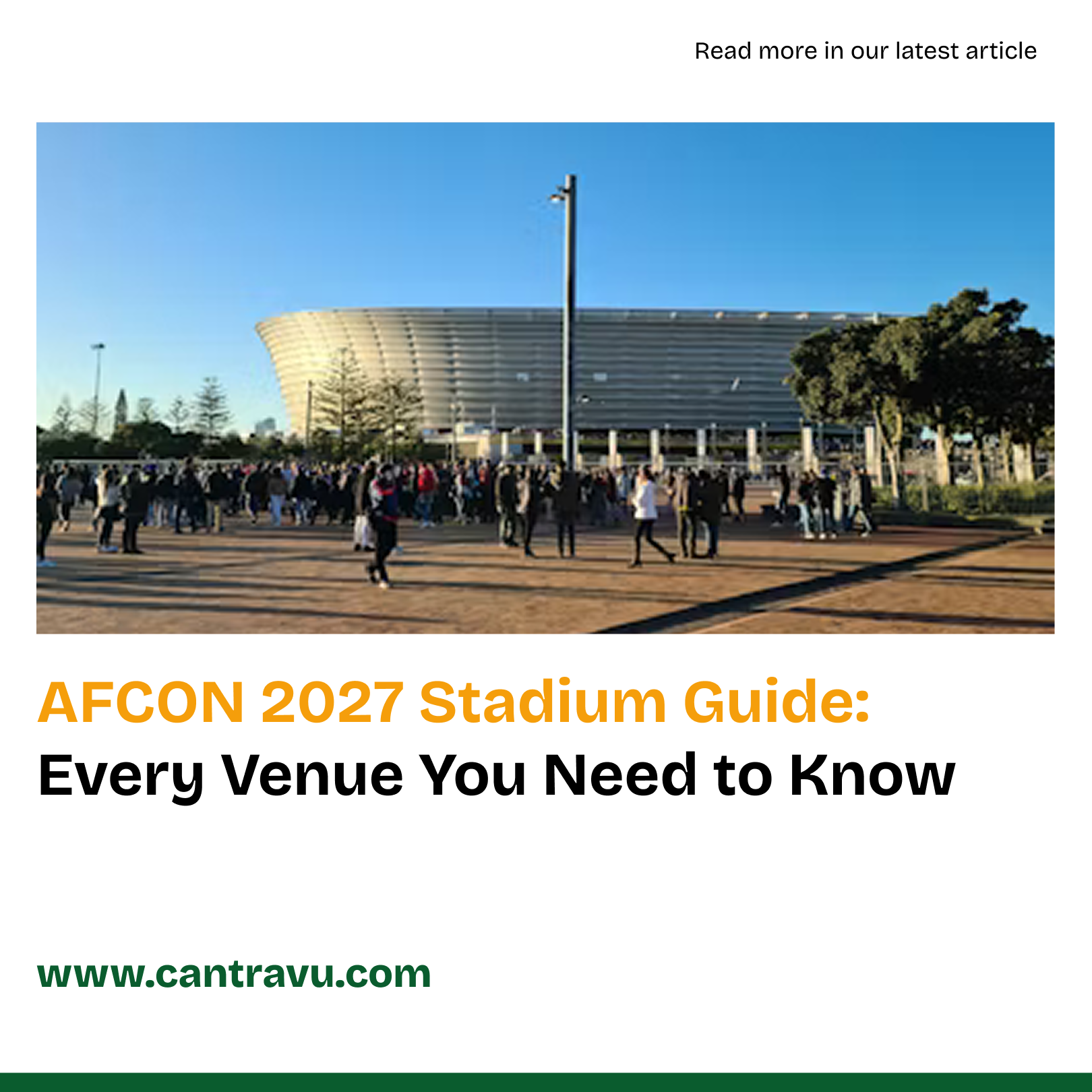 Stadium Guide: All AFCON 2027 Venues Explained