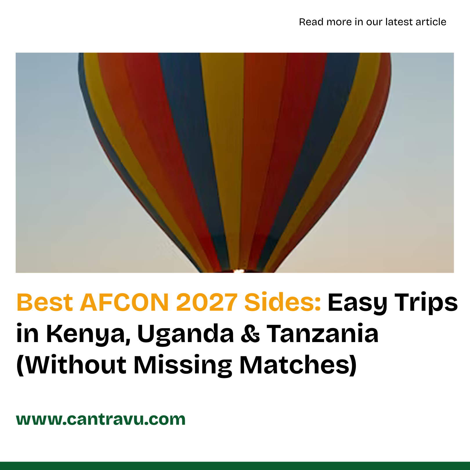 Best Side Trips During AFCON 2027