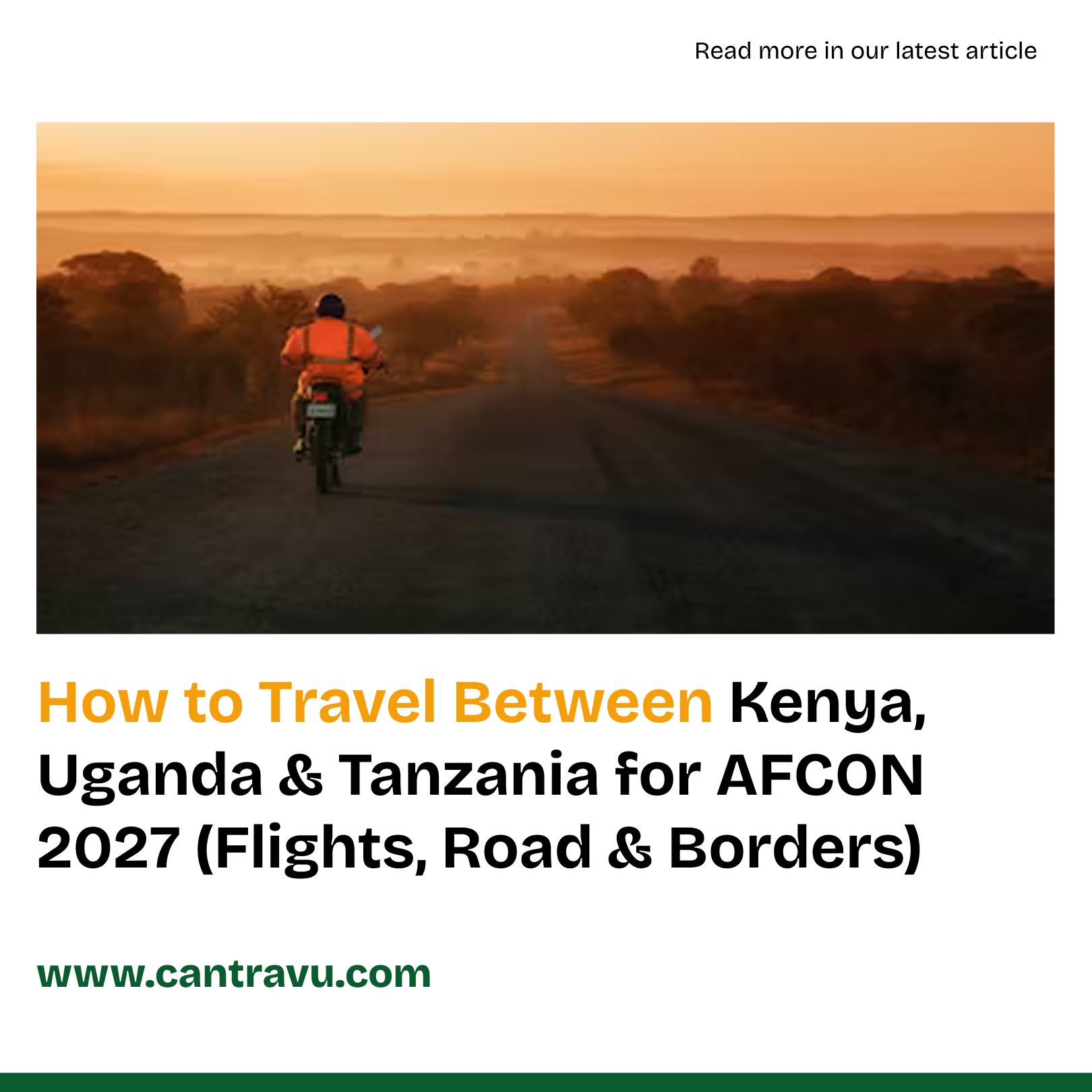 How to Travel Between Kenya, Uganda & Tanzania for AFCON 2027