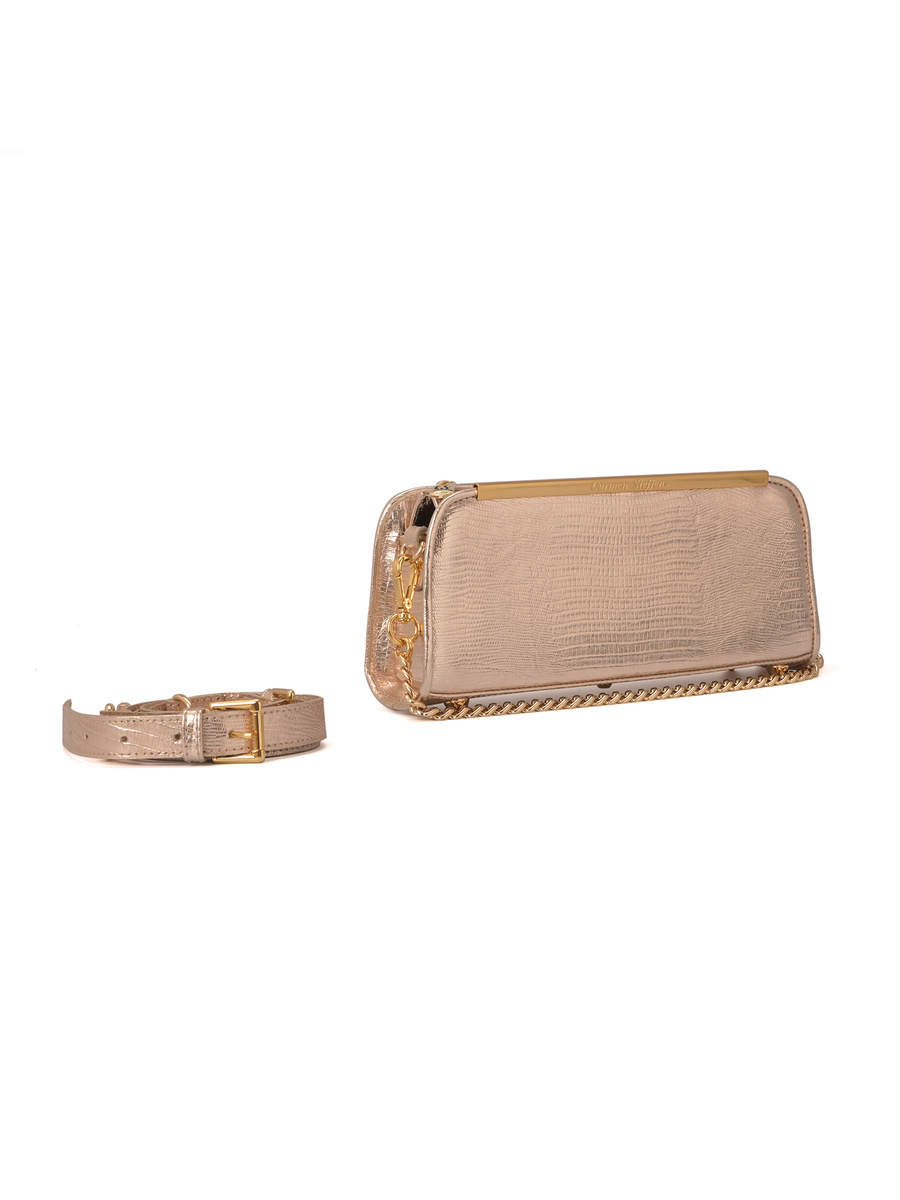 Golden Baguette Bag