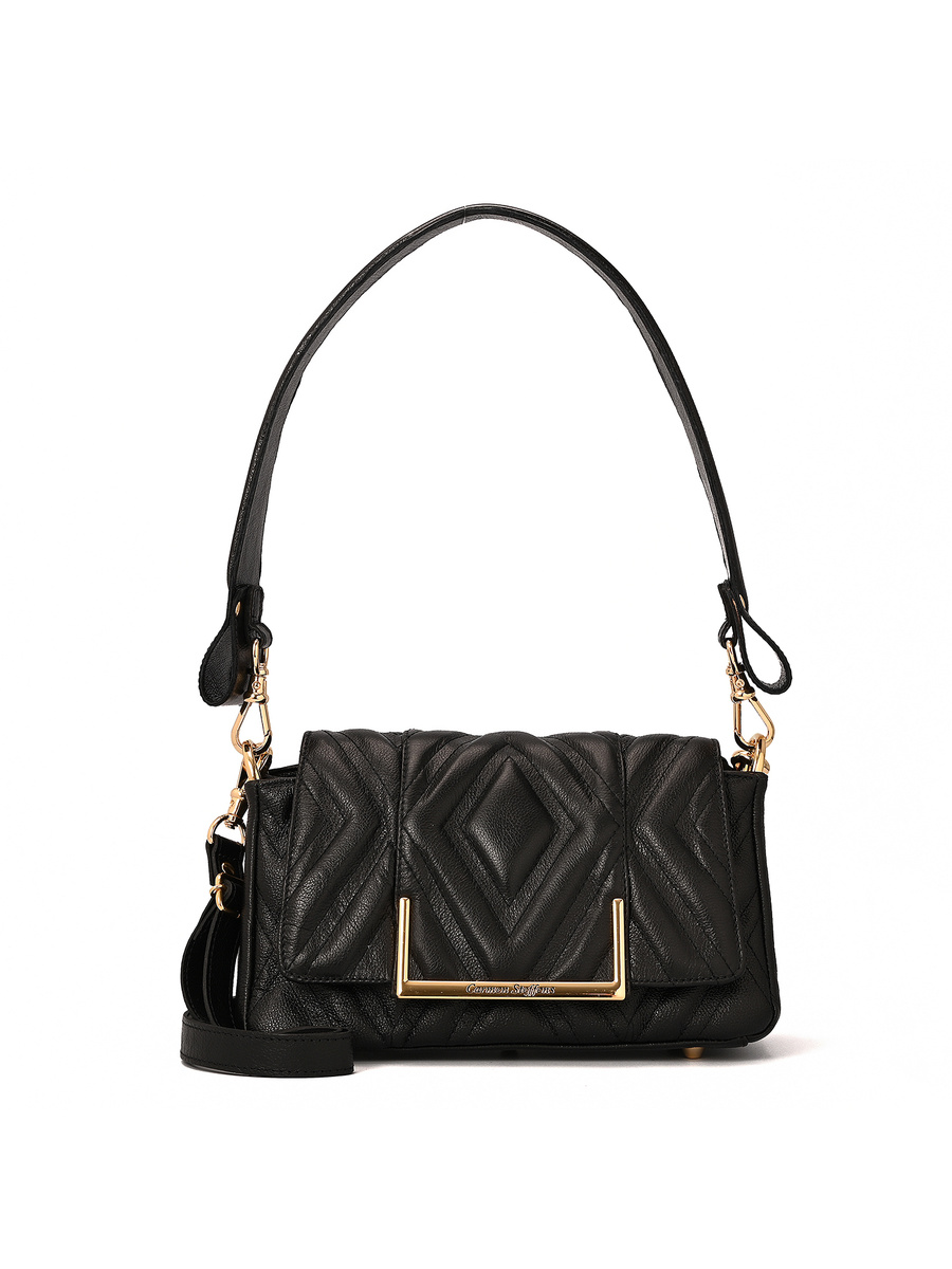 Quilted Black Leather Bag