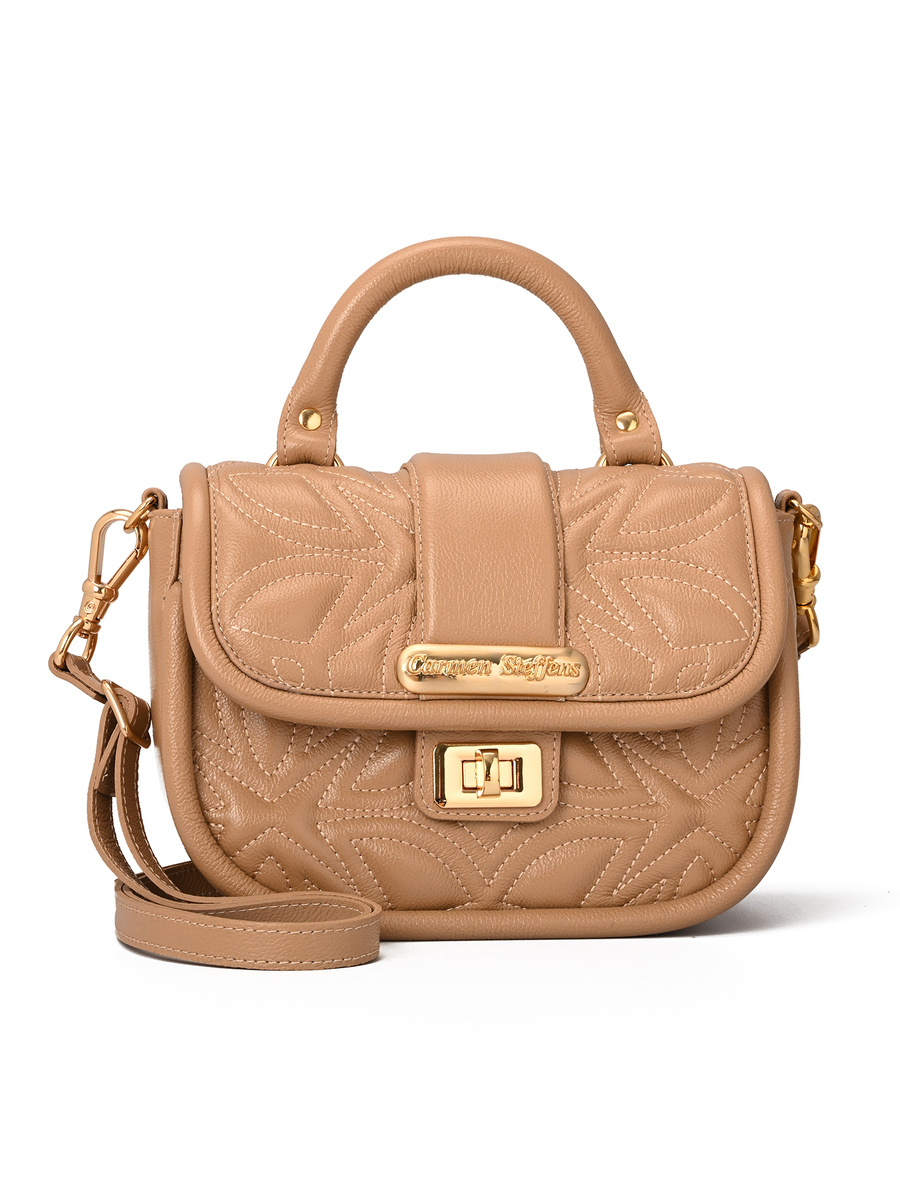 Beige Top Handle Bag