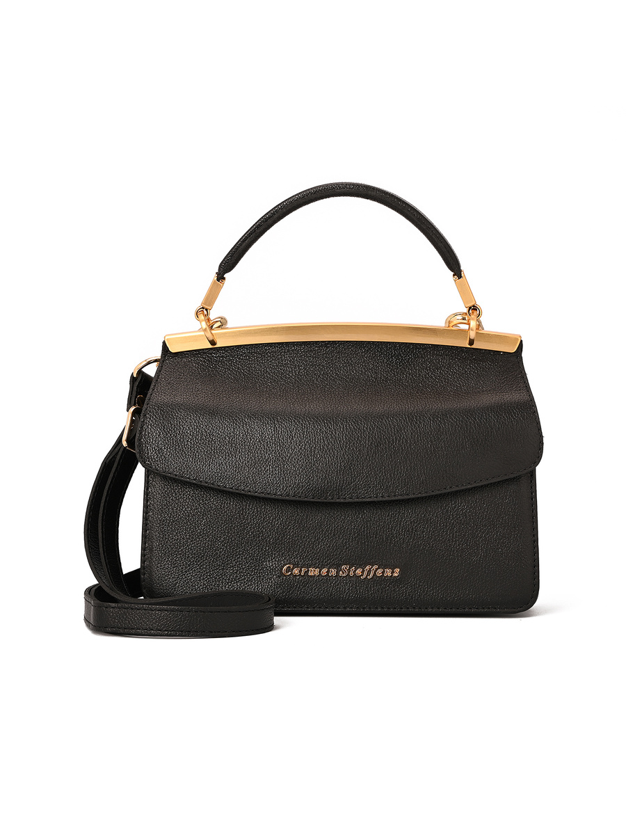Black Double-Sided Leather Bag