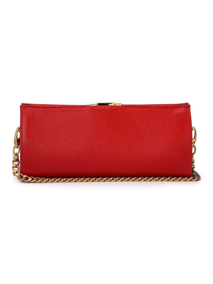 Red Ruby Leather Crossbody Bag