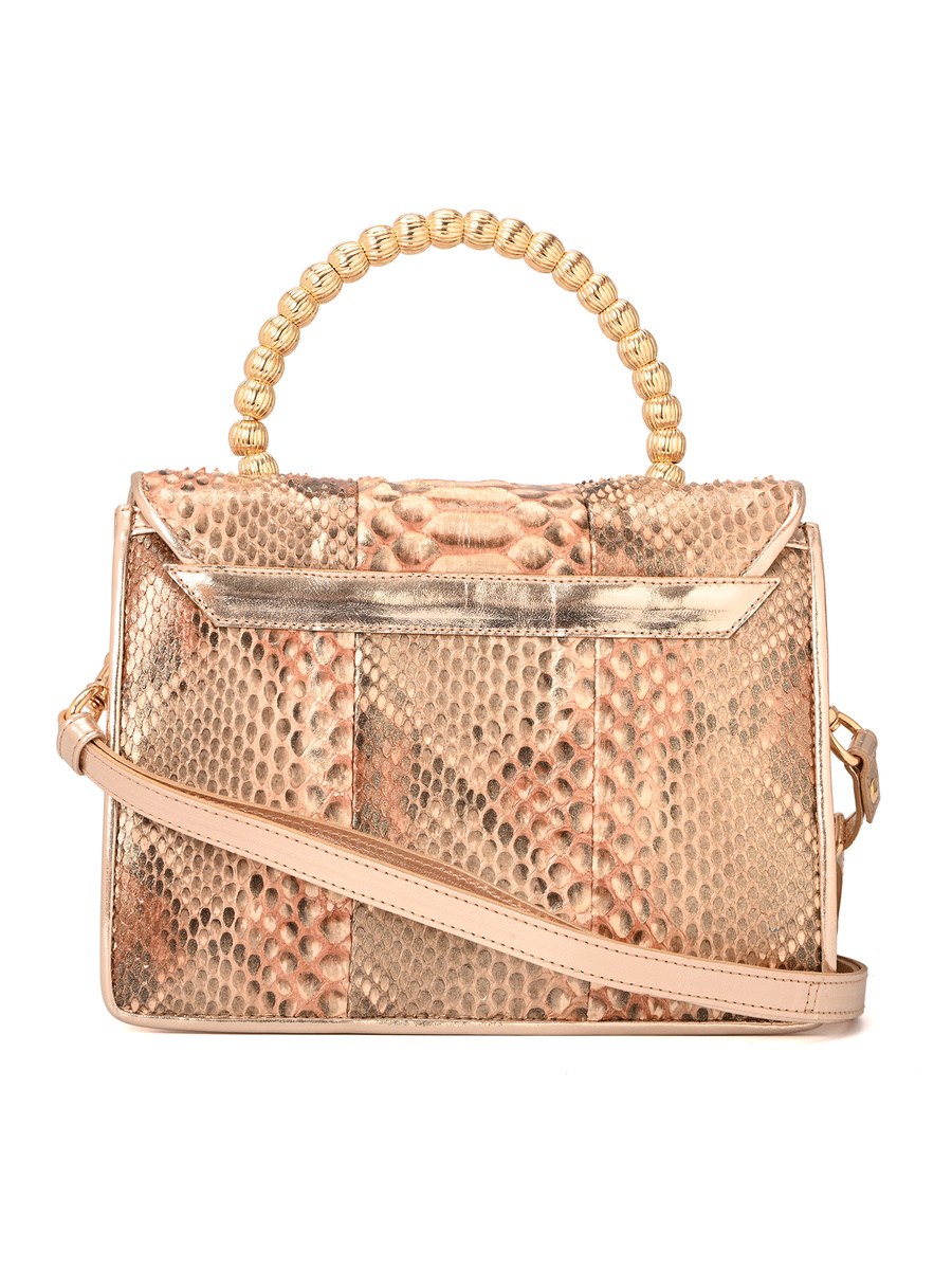 Crossbody Handbag Golden Glac� Python
