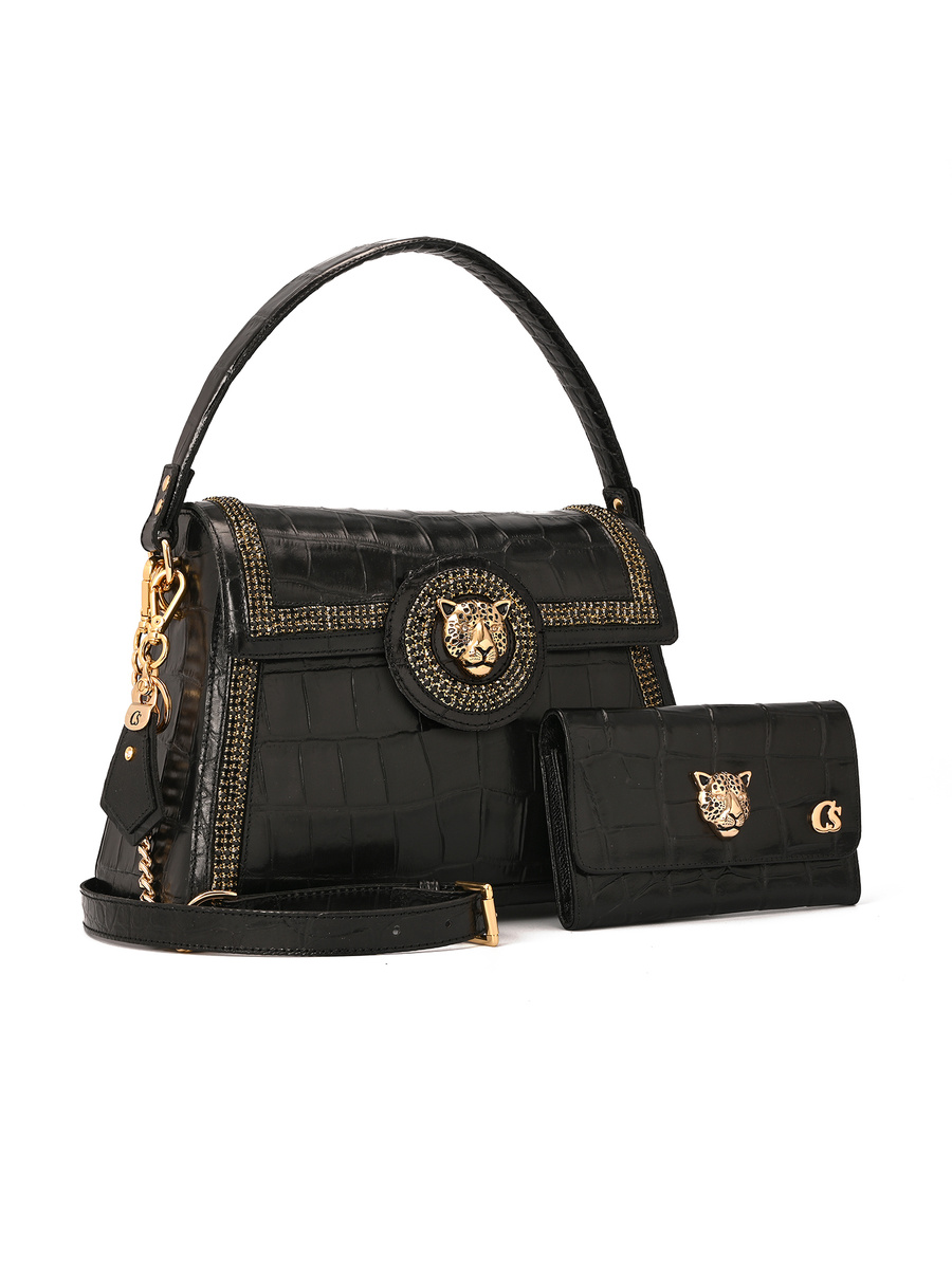 Premium Croco Black Bag