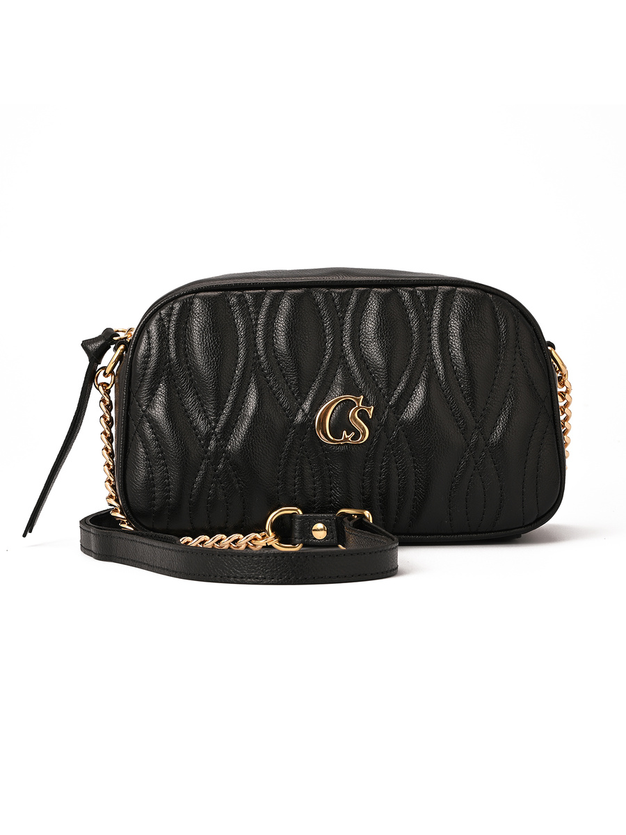 Quilted Bag Texture Black