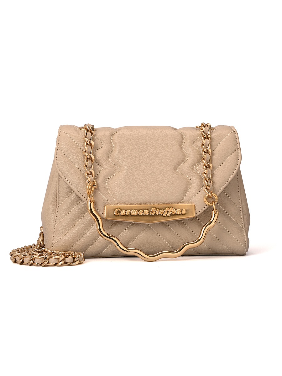 Quilted Bag Chain Off-White