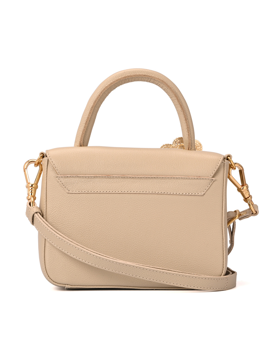 Top Handle Bag Flower Off-White