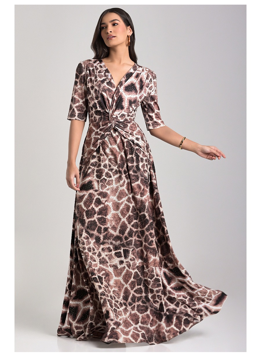 Printed Twist Dress