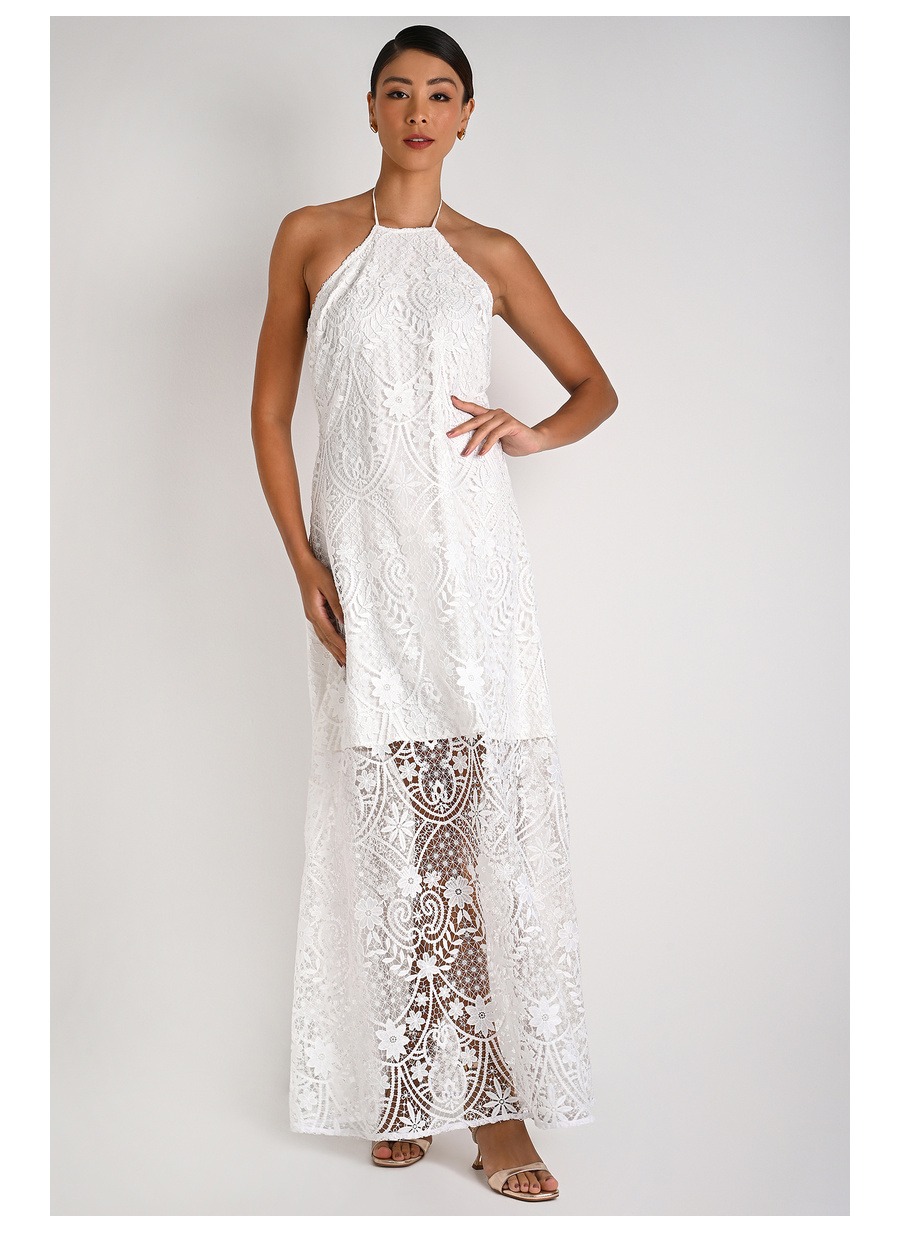 Asymmetric White Dress