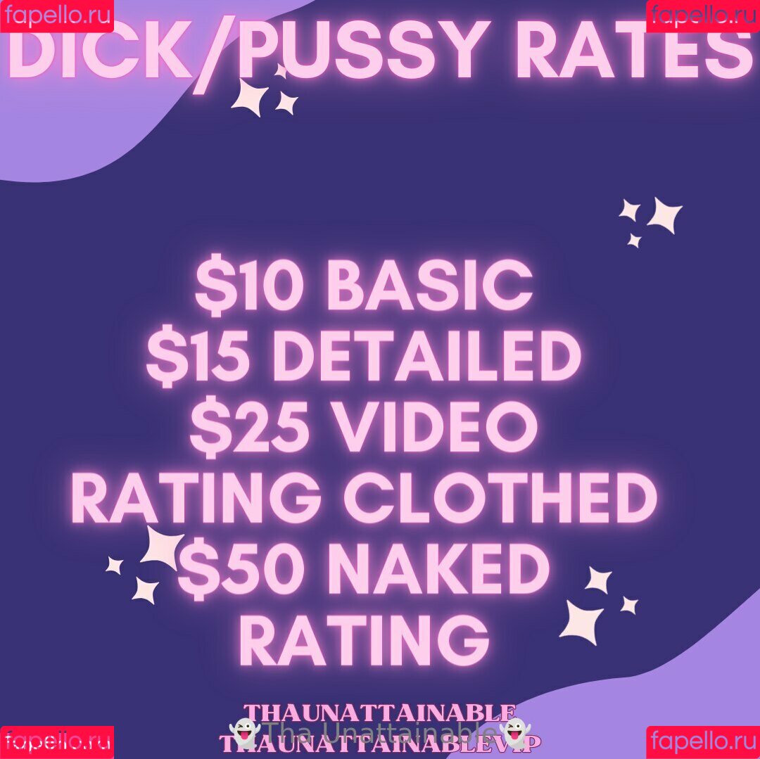 thaunattainable Onlyfans Photo Gallery 