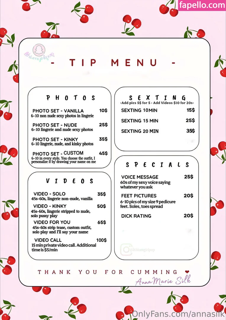 annasilk Onlyfans Photo Gallery 