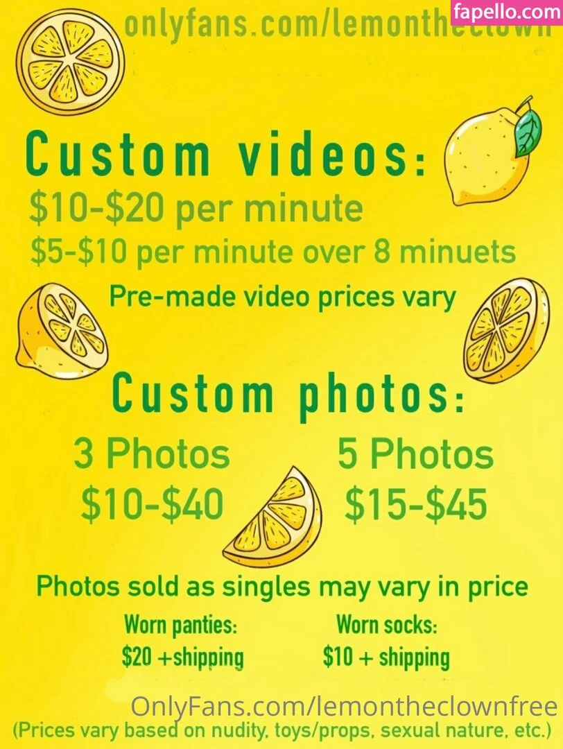 lemontheclownfree Onlyfans Photo Gallery 