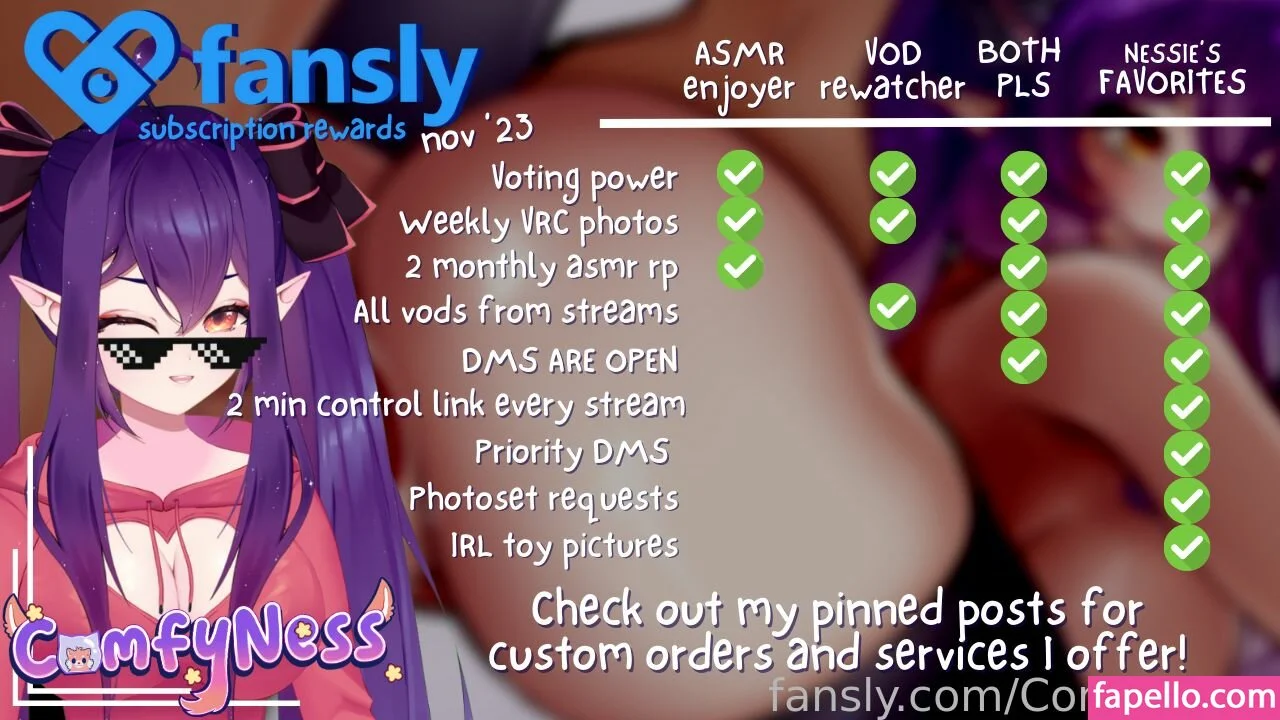 ComfyNess Onlyfans Photo Gallery 