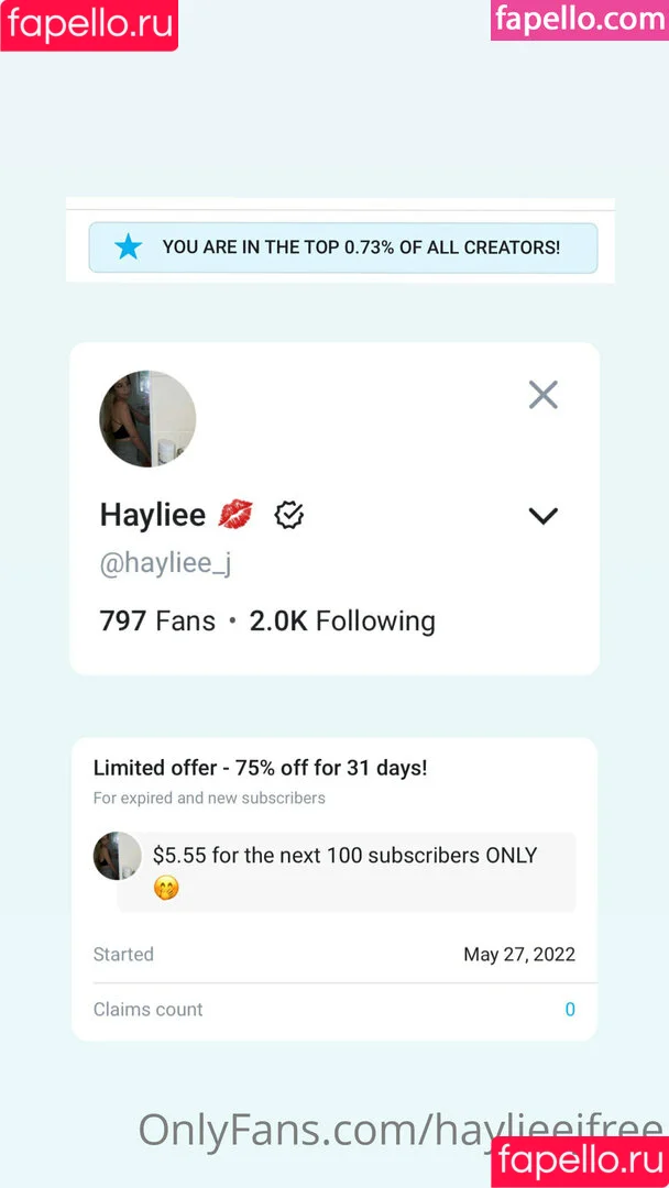 haylieeeefrees / haylieejfree Onlyfans Photo Gallery 