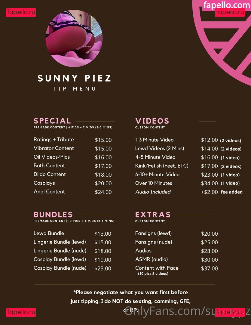 femi144 / sunnypz Onlyfans Photo Gallery 