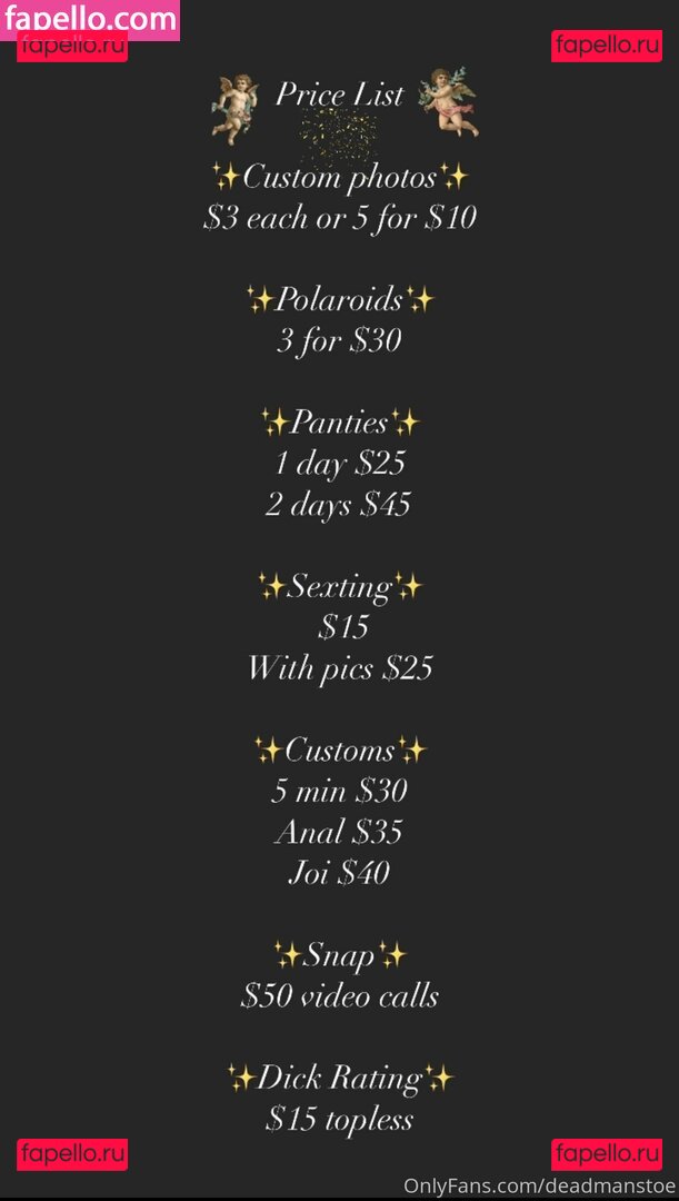 deadmanstoe / deadmanstoe_ Onlyfans Photo Gallery 