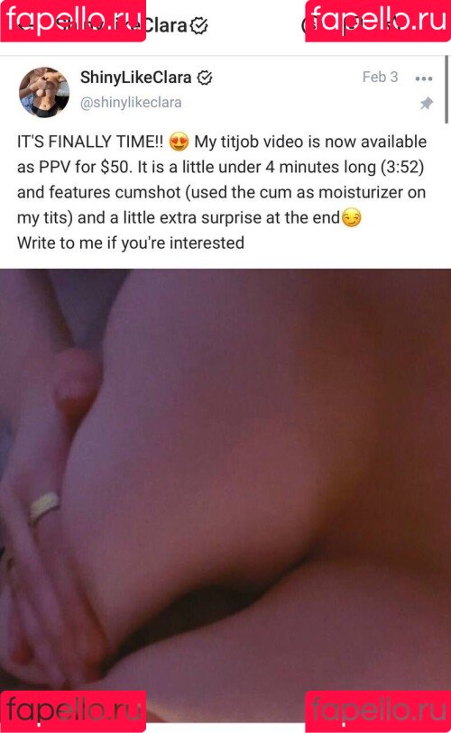 Shinylikeclara / https: / imclaramelons Onlyfans Photo Gallery 