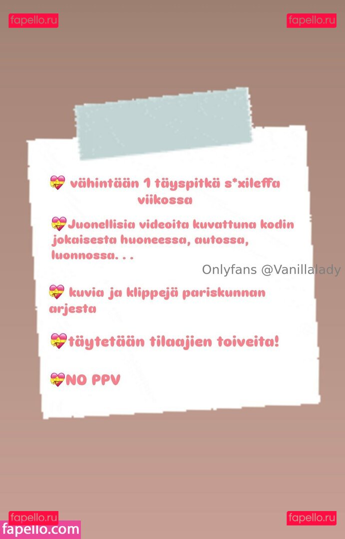 vanillalady Onlyfans Photo Gallery 