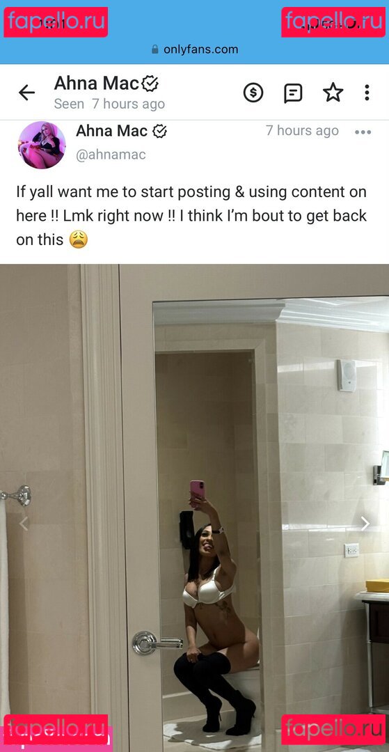 Ahnamac / itsahnamac Onlyfans Photo Gallery 