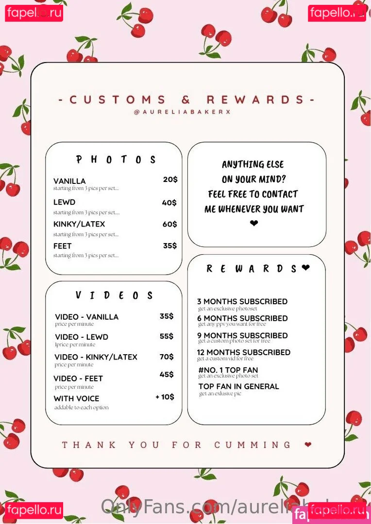 aureliabakerx Onlyfans Photo Gallery 