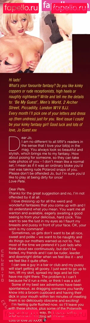 Jo Guest Onlyfans Photo Gallery 