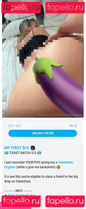 Kirstentoosweet Onlyfans Photo Gallery 