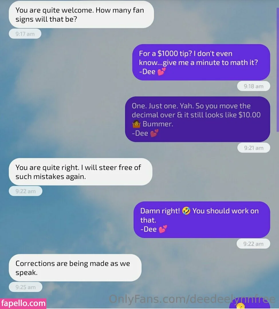 deedeelynnfree Onlyfans Photo Gallery 