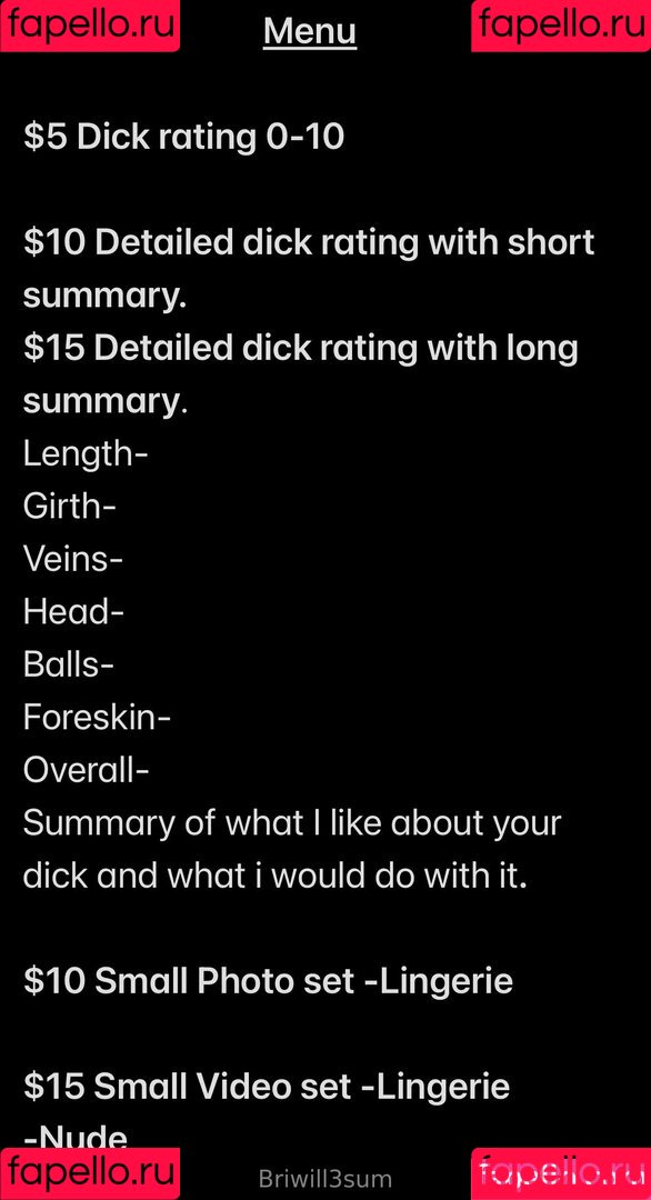 Briwill3sum Onlyfans Photo Gallery 