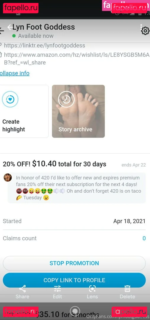 lynfootgoddess Onlyfans Photo Gallery 