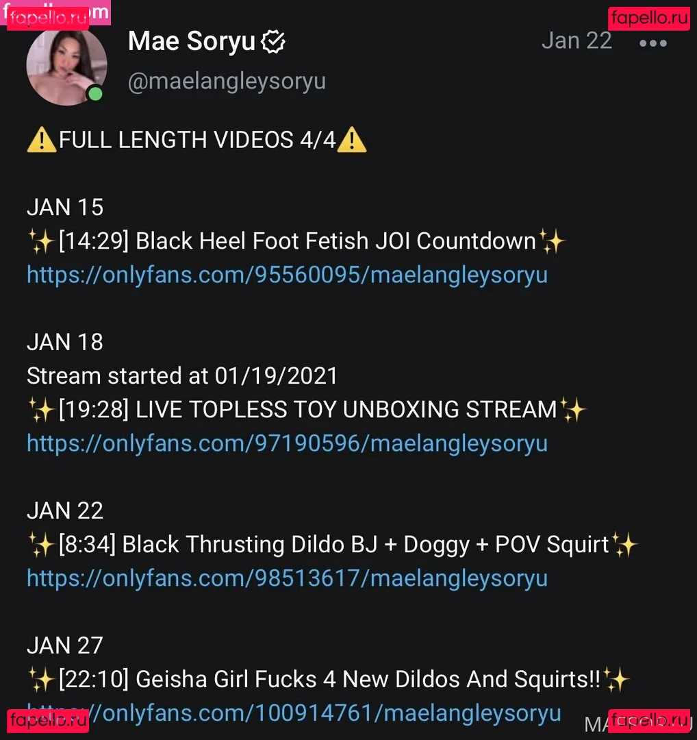 maesoryu Onlyfans Photo Gallery 