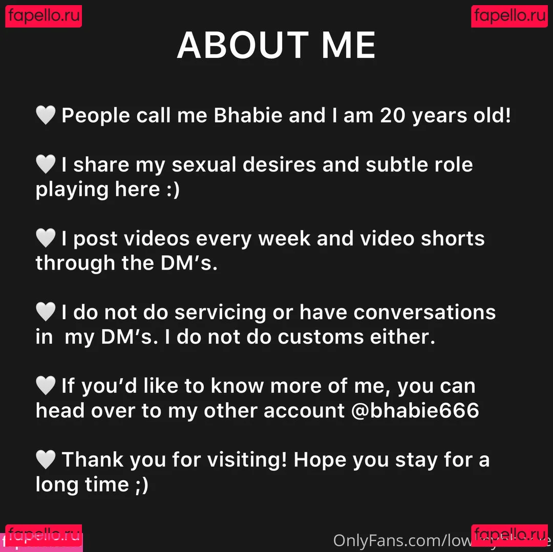 Lowkeybhabie Onlyfans Photo Gallery 