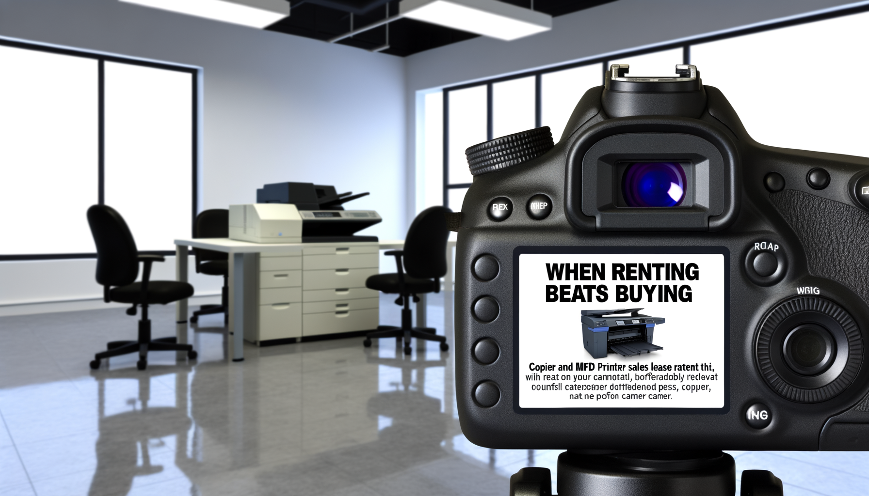 Large Format Printer Lease: When Does Renting Beat Buying?