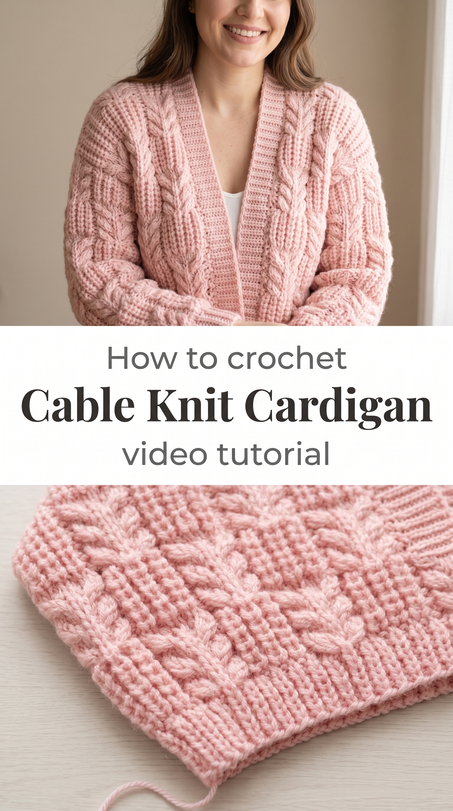 Crochet Cable Knit Cardigan: A Timeless Wardrobe Essential