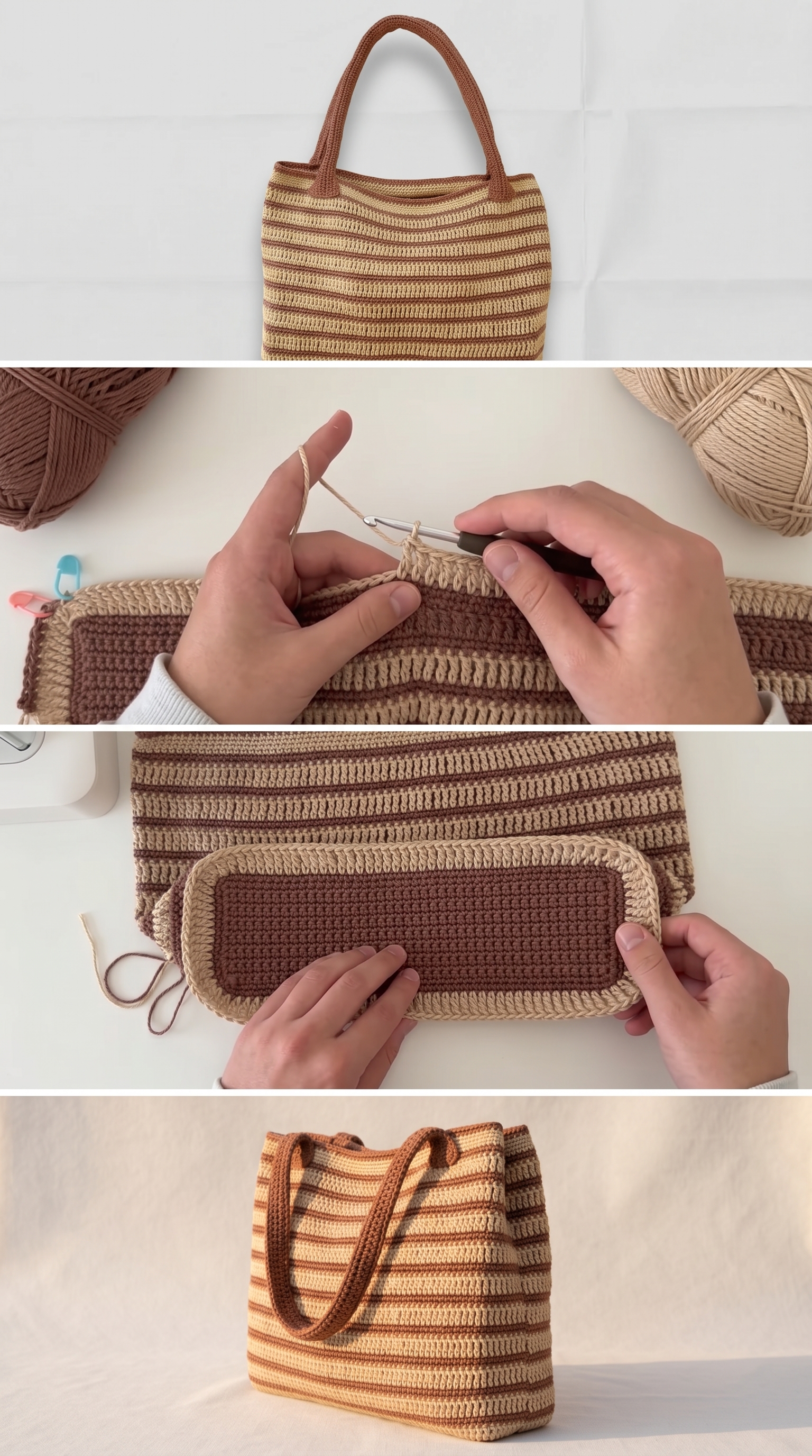 Crochet Treble Tote Bag: A Chic Everyday Essential pattern