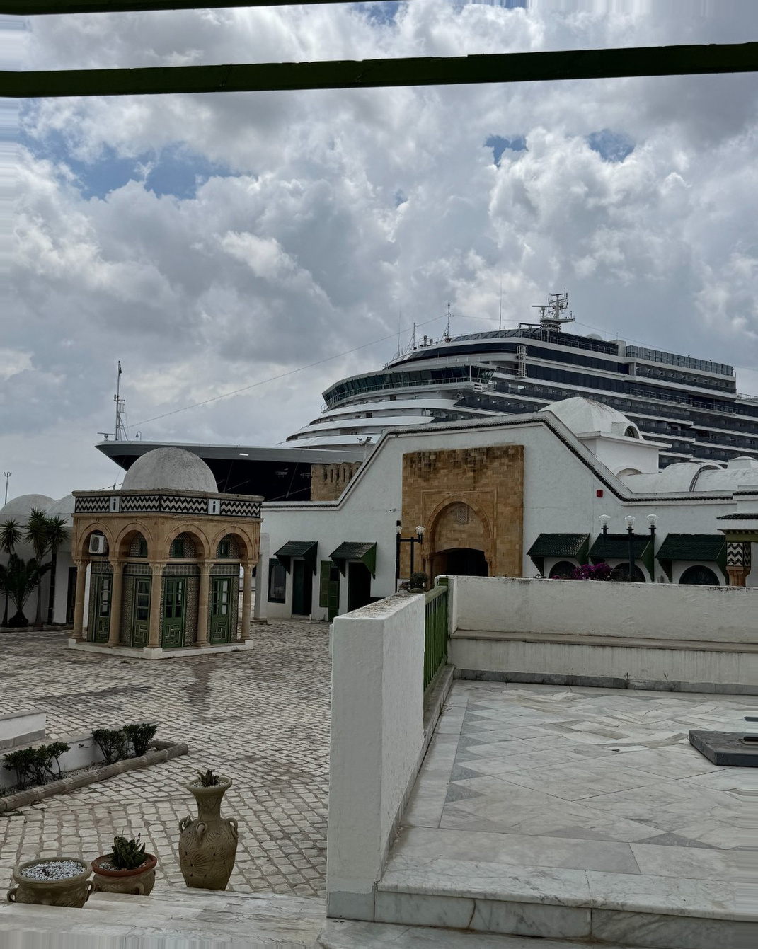 Tunisia Cruise Port - Cruise Ship Docked Historic Waterfront Plaza - 05-16-2025 - Vertical 31 (1).jpg