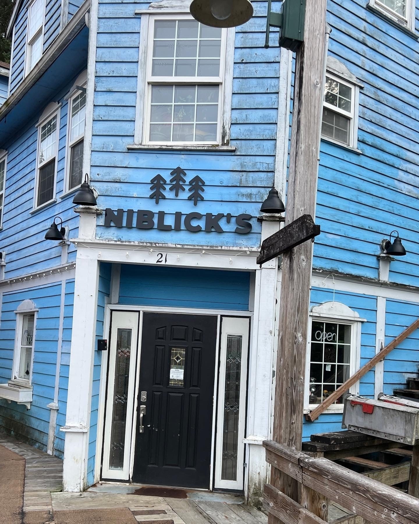 Alaska - Blue Buil Weathered Wooden Siding Vintage Signage Exterior - 08-09-2025 - Vertical.jpg
