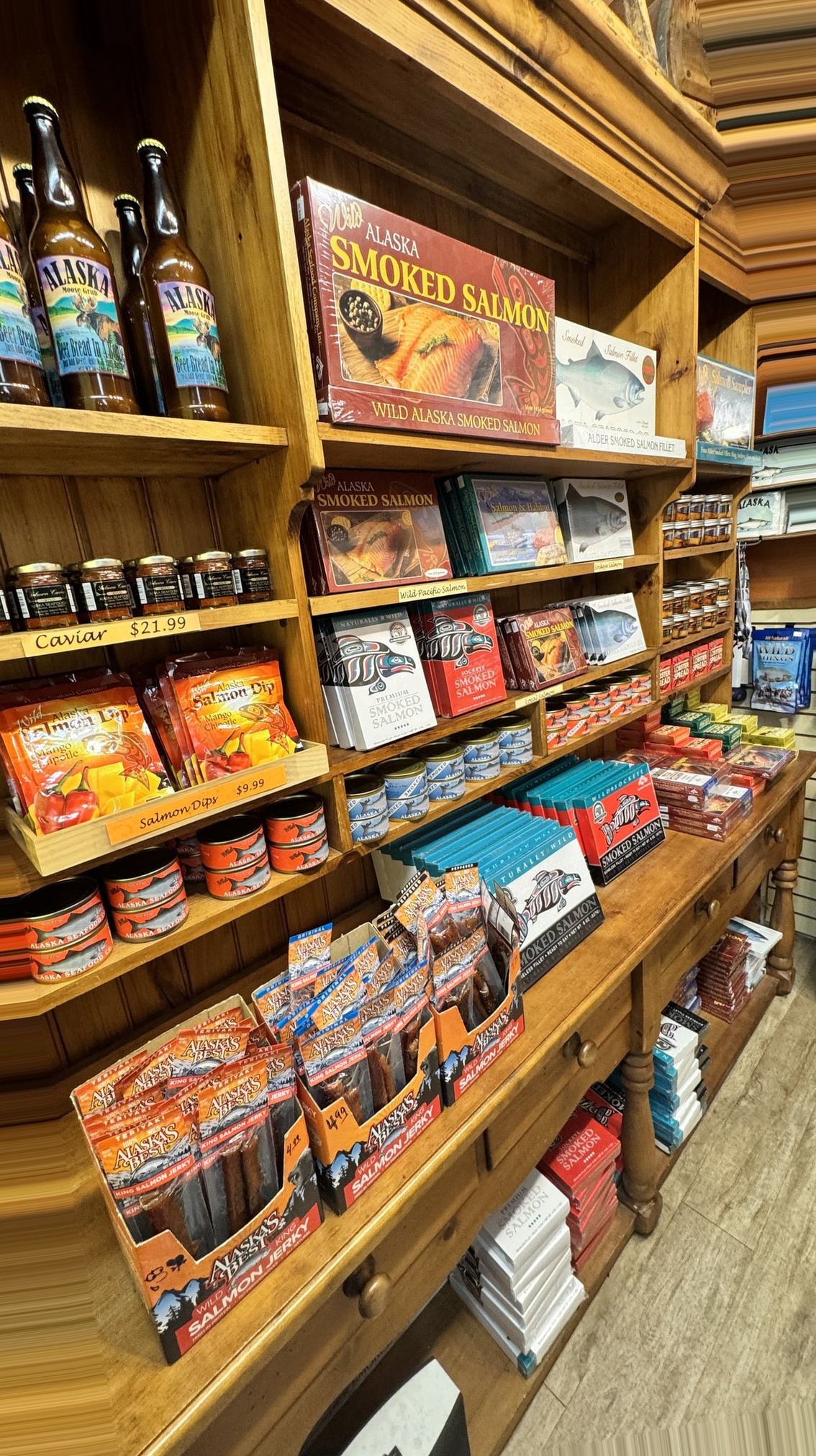 Skagway Cruise Port - Branded Smoked Salmon Retail Shelves Wooden - 06-20-2025 - Vertical.jpg