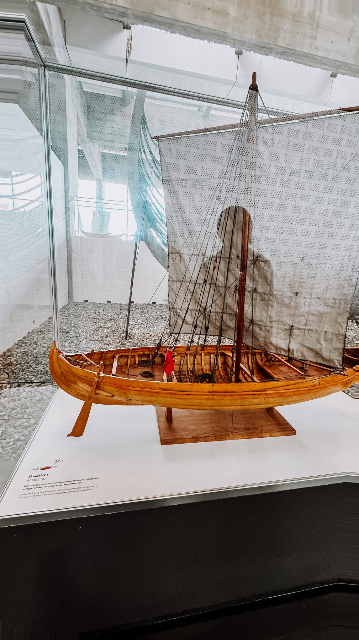 Copenhagen Denmark Cruise Port - Wooden Boat Exhibit Glass Enclosure - 06-06-2024 - Vertical.jpg