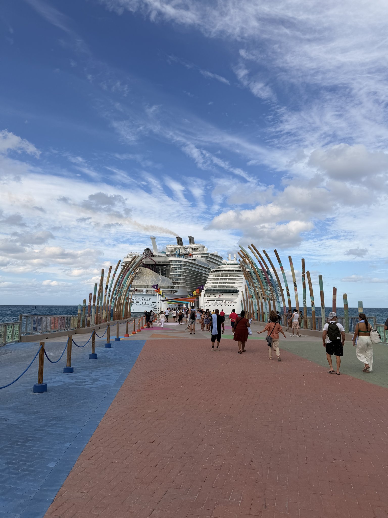 CocoCay Cruise Port - Boardwalk to Radiance of the Seas Cruise Ship - 11-04-2025 - Vertical.jpg