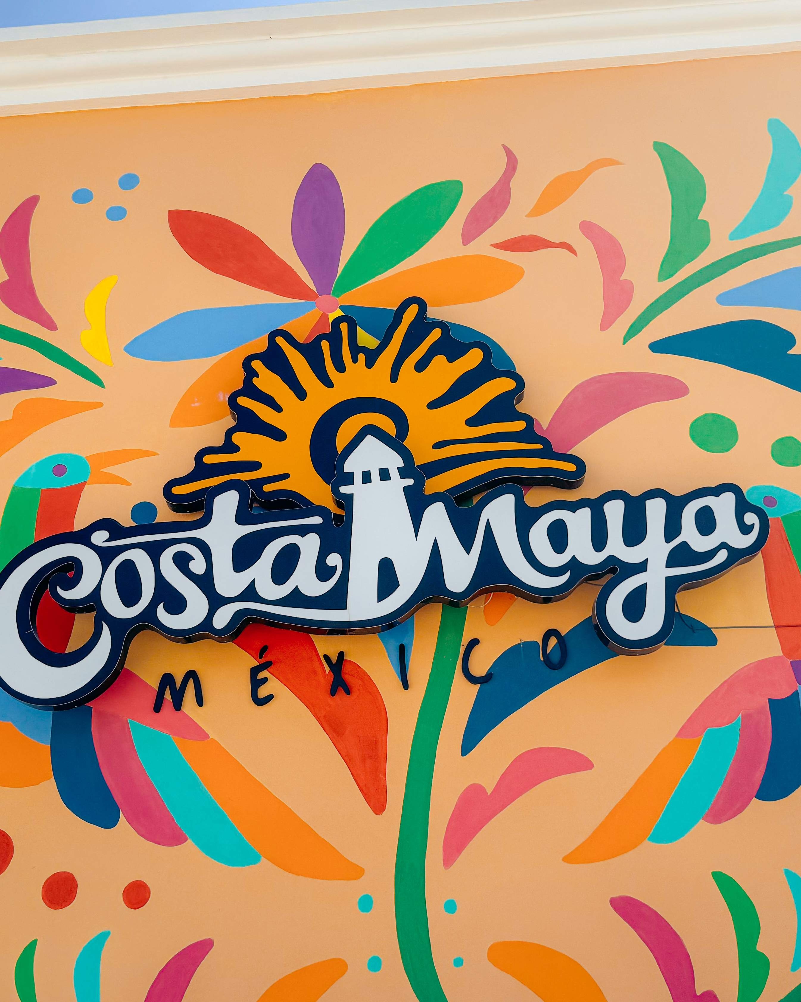 Costa Maya Cruise Port - Colorful Mural Sign - Vertical.jpg